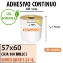 57X60 - 100 R. Térmicos Adhesivo Continuo