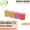Papel térmico 80x80 de Colores Variados Envío Urgente Gratis
