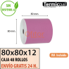 Papel Térmico 80x80 de Color Violeta Envíos Urgentes Gratis