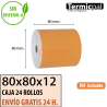 48 ROLLOS DE PAPEL TÉRMICO 80x80x12 mm SIN BPA