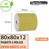 Papel Térmico 80x80 de Color Dorado Envíos Urgentes Gratis