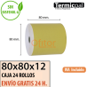 Papel Térmico 80x80 de Color Dorado Envíos Urgentes Gratis