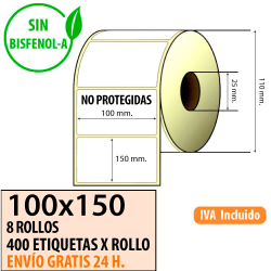Etiqueta térmica 100x150x40 al mejor precio Envío Urgente Gratis